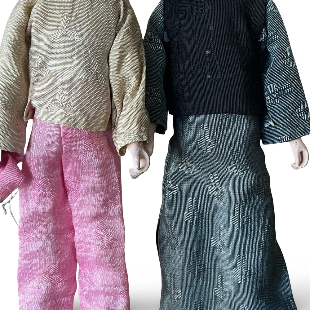 Vintage 1950s Chinese Couple Figures - Picture 7 of 9